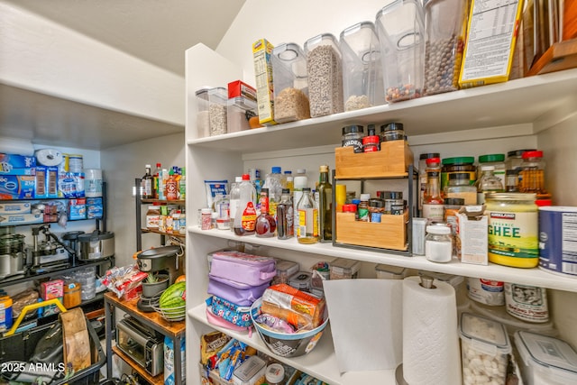 view of pantry