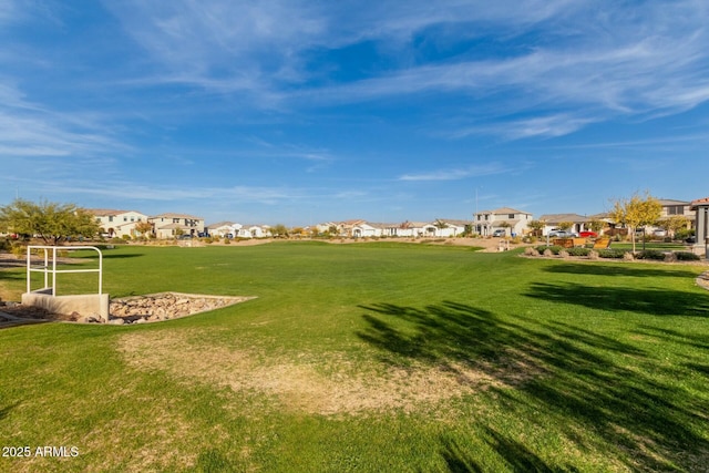 view of community with a yard