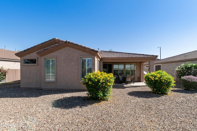4245 E Ficus Way, Gilbert, AZ 85298 - back of house with stucco siding, a patio area, and a tile roof