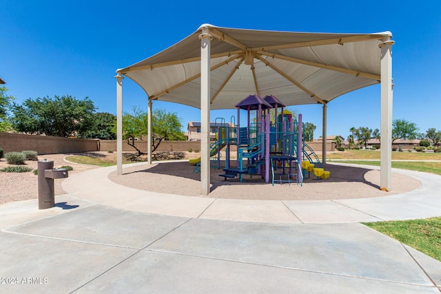 view of jungle gym