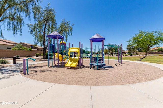 view of jungle gym