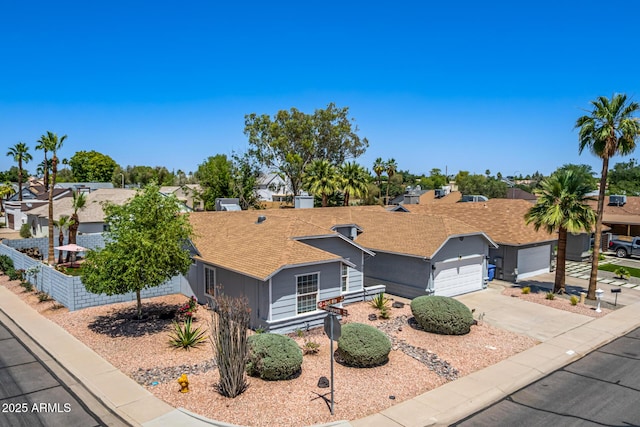 6156 W Del Rio St, Chandler, AZ 85226 - ranch-style house featuring roof with shingles, concrete driveway, and a residential view