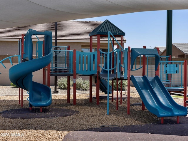 view of play area