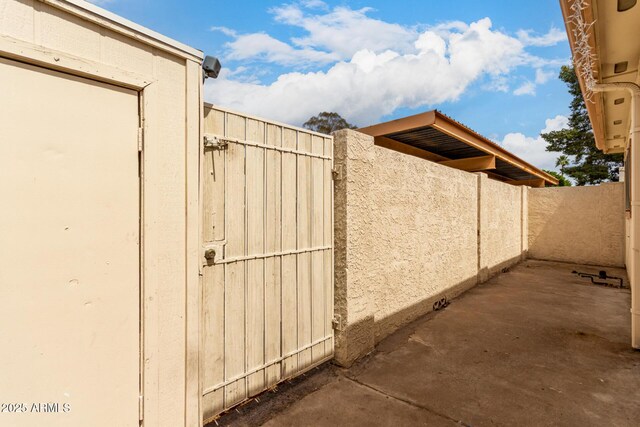exterior space with fence