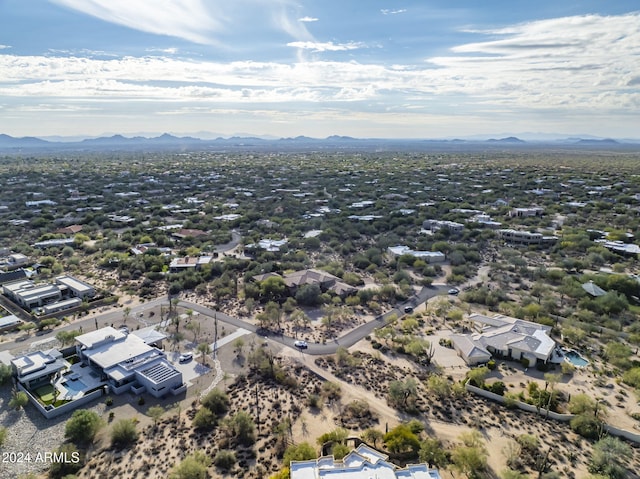 bird's eye view featuring a mountain view