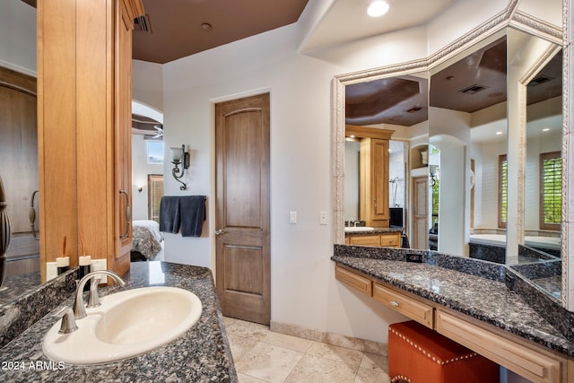 bathroom with vanity