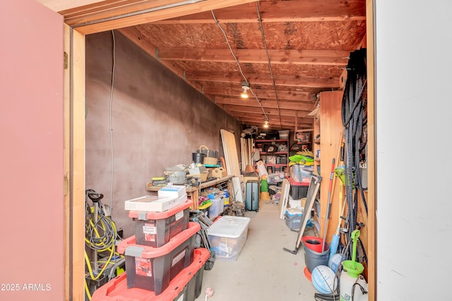 view of storage room