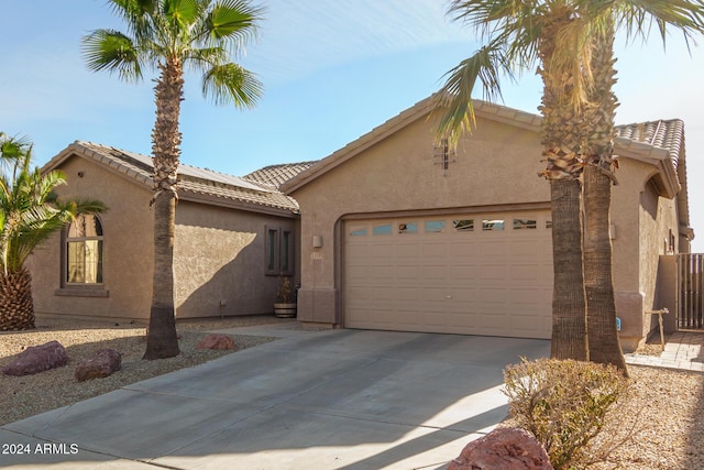 view of front of house featuring a garage