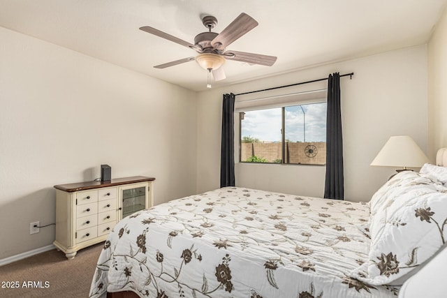 10940 E Olla Ave, Mesa, AZ 85212 - carpeted bedroom featuring baseboards and ceiling fan