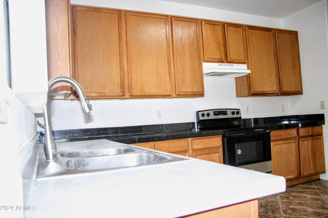 9527 N 82nd Ln, Peoria, AZ 85345 - kitchen with sink and stainless steel range with electric cooktop