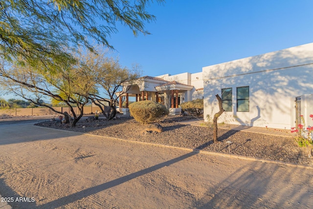 view of pueblo-style home