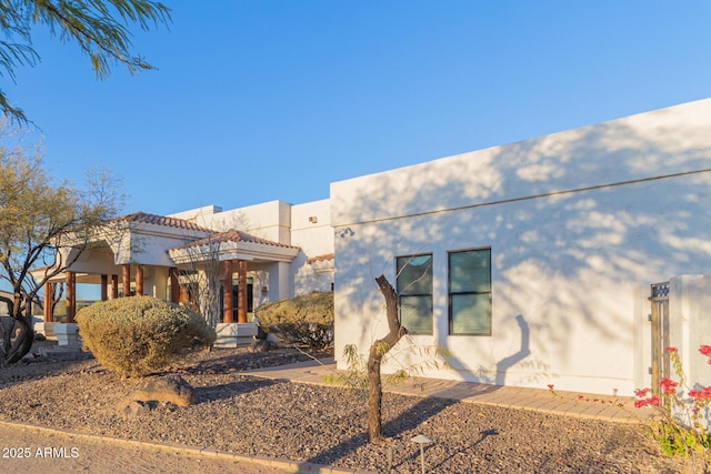 view of southwest-style home