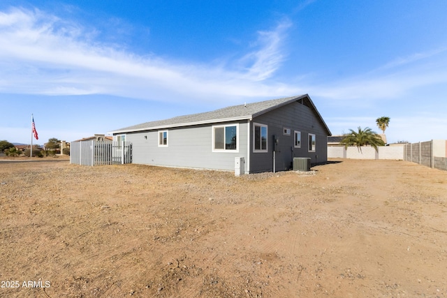 view of property exterior with cooling unit