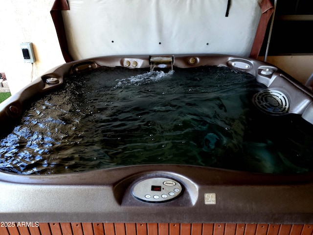 room details with a hot tub