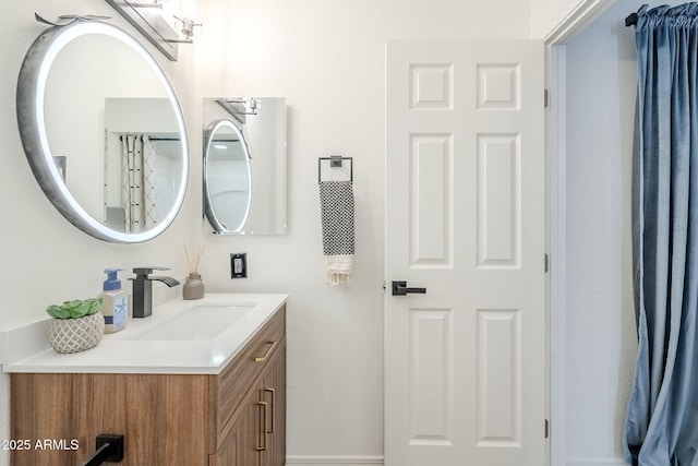 bathroom featuring vanity