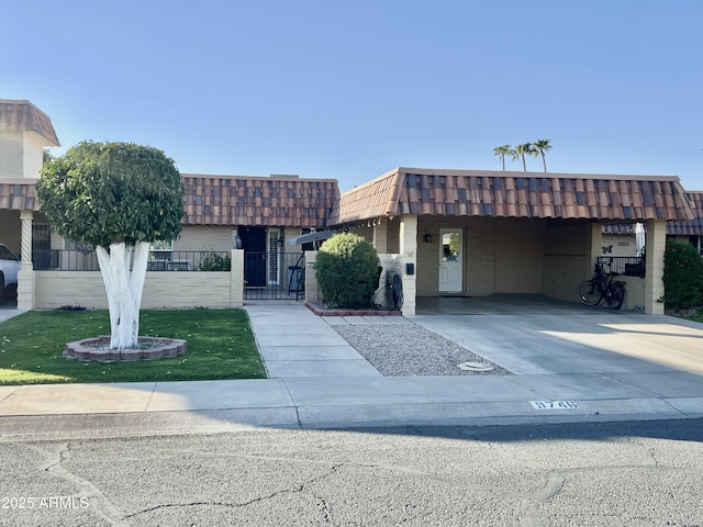 view of front of home