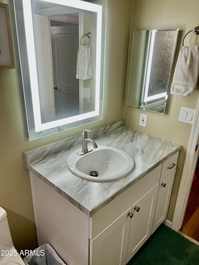 bathroom with vanity