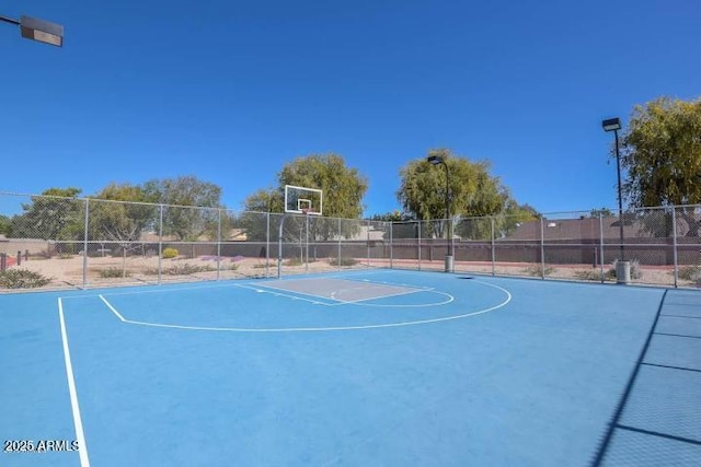 view of basketball court