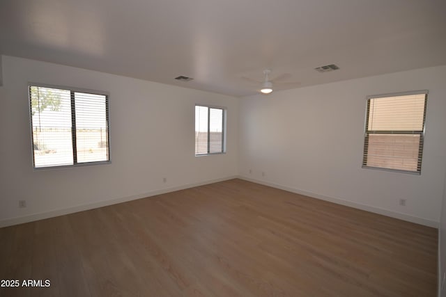 28377 N Desert Native St, San Tan Valley, AZ 85143 - spare room with ceiling fan and light wood finished floors