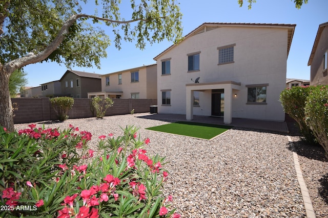 28377 N Desert Native St, San Tan Valley, AZ 85143 - rear view of house featuring a fenced backyard and a patio area