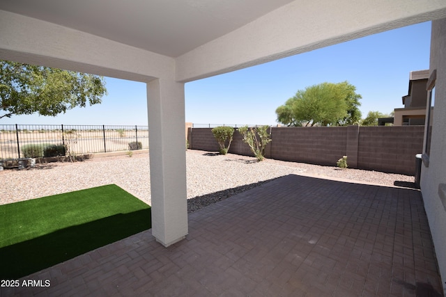 28377 N Desert Native St, San Tan Valley, AZ 85143 - fenced backyard featuring a patio