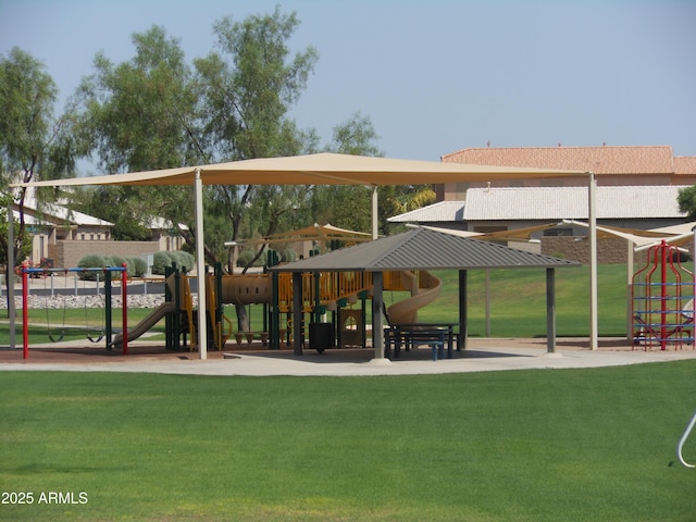 28377 N Desert Native St, San Tan Valley, AZ 85143 - view of community featuring a lawn