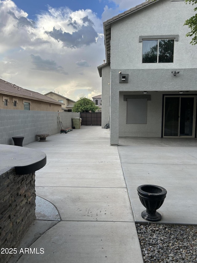 view of patio / terrace with a fenced backyard