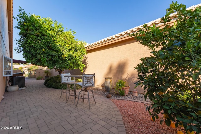 view of patio / terrace featuring cooling unit