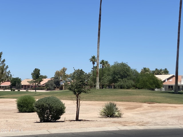 view of community featuring a lawn