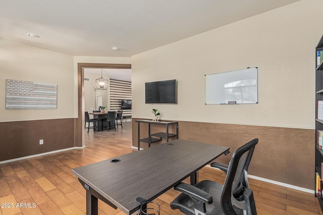 240 W Brooks St, Gilbert, AZ 85233 - office area with light wood finished floors and baseboards