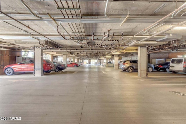 view of parking deck