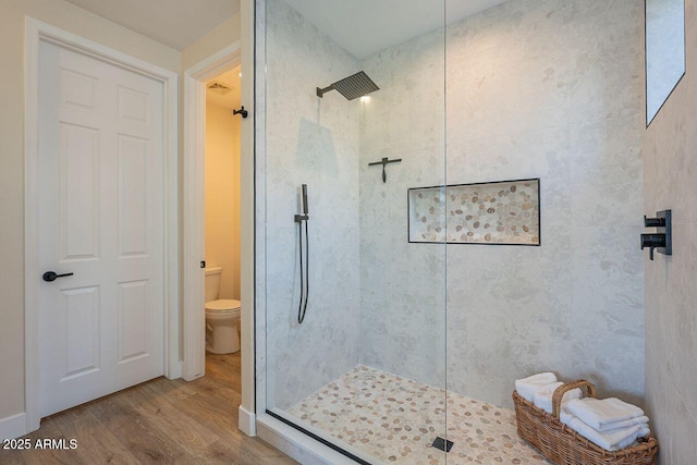 16248 E Ridgeline Dr, Fountain Hills, AZ 85268 - full bathroom with toilet, walk in shower, and wood finished floors