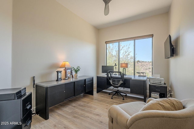 16248 E Ridgeline Dr, Fountain Hills, AZ 85268 - home office with light wood-style flooring