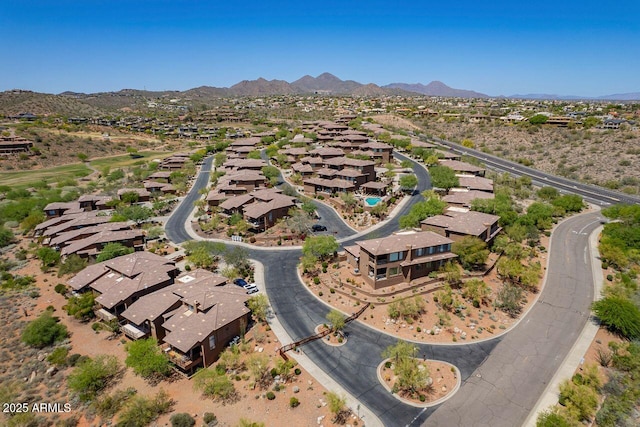 16248 E Ridgeline Dr, Fountain Hills, AZ 85268 - bird's eye view featuring a residential view and a mountain view