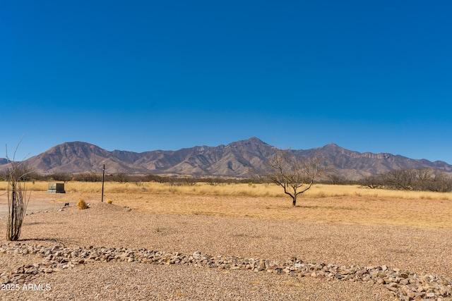 property view of mountains with a rural view