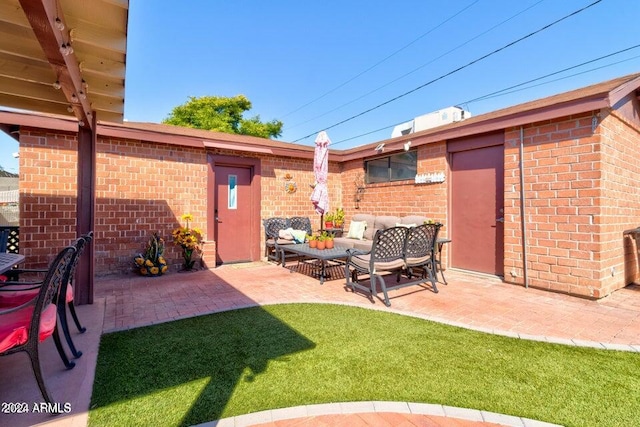 view of patio / terrace featuring outdoor lounge area