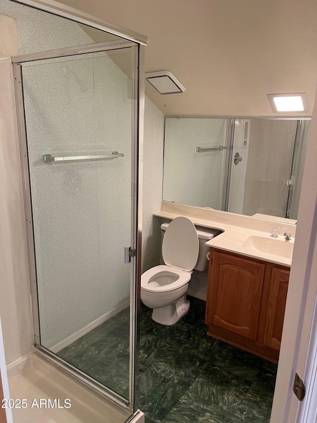 6223 N 12th St Unit 1, Phoenix, AZ 85014 - bathroom with a stall shower and vanity