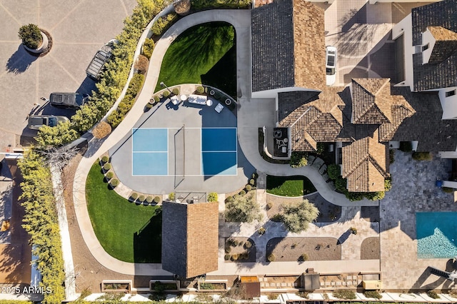 birds eye view of property