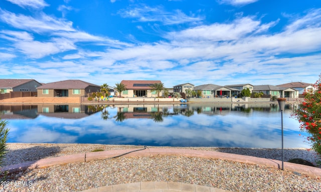 view of water feature