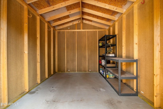 view of storage room