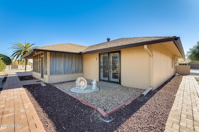 view of rear view of property