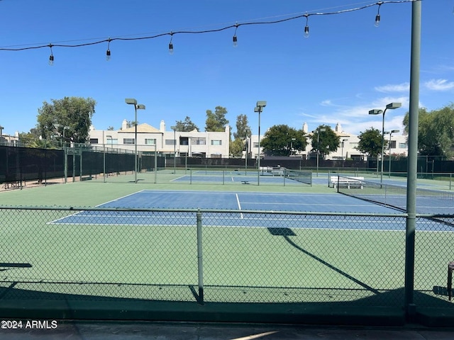 view of tennis court