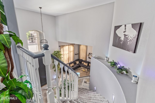view of stairs