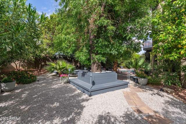 view of patio / terrace featuring a wooden deck
