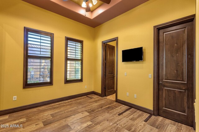 4301 E Taurus Pl, Chandler, AZ 85249 - spare room featuring a ceiling fan and light wood-style floors
