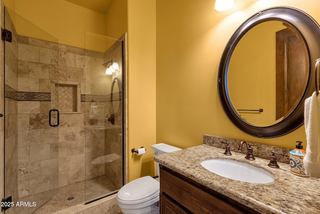 4301 E Taurus Pl, Chandler, AZ 85249 - bathroom with vanity and a shower stall