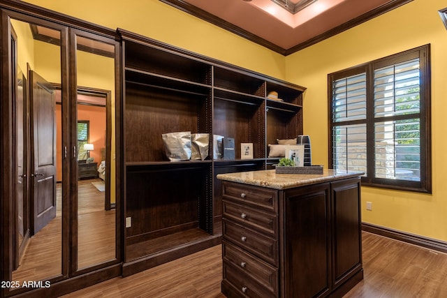 4301 E Taurus Pl, Chandler, AZ 85249 - spacious closet with wood finished floors