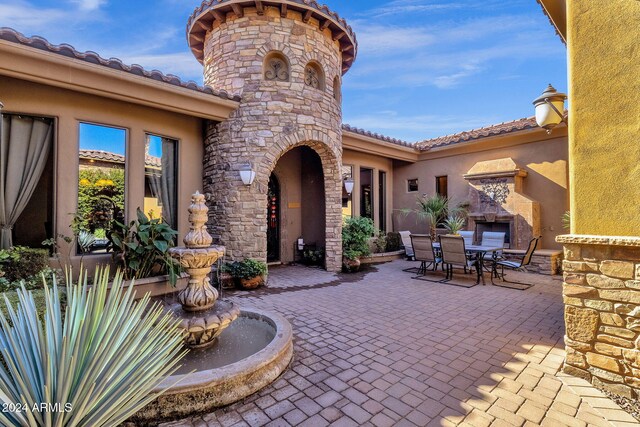 view of patio / terrace featuring outdoor dining area