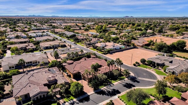 bird's eye view with a residential view