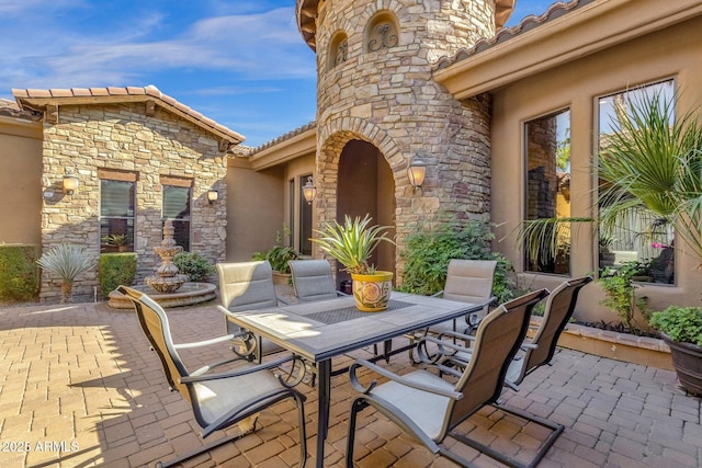 4301 E Taurus Pl, Chandler, AZ 85249 - view of patio / terrace featuring outdoor dining area